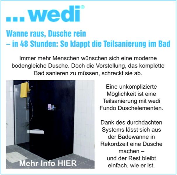 Anzeige WEDI